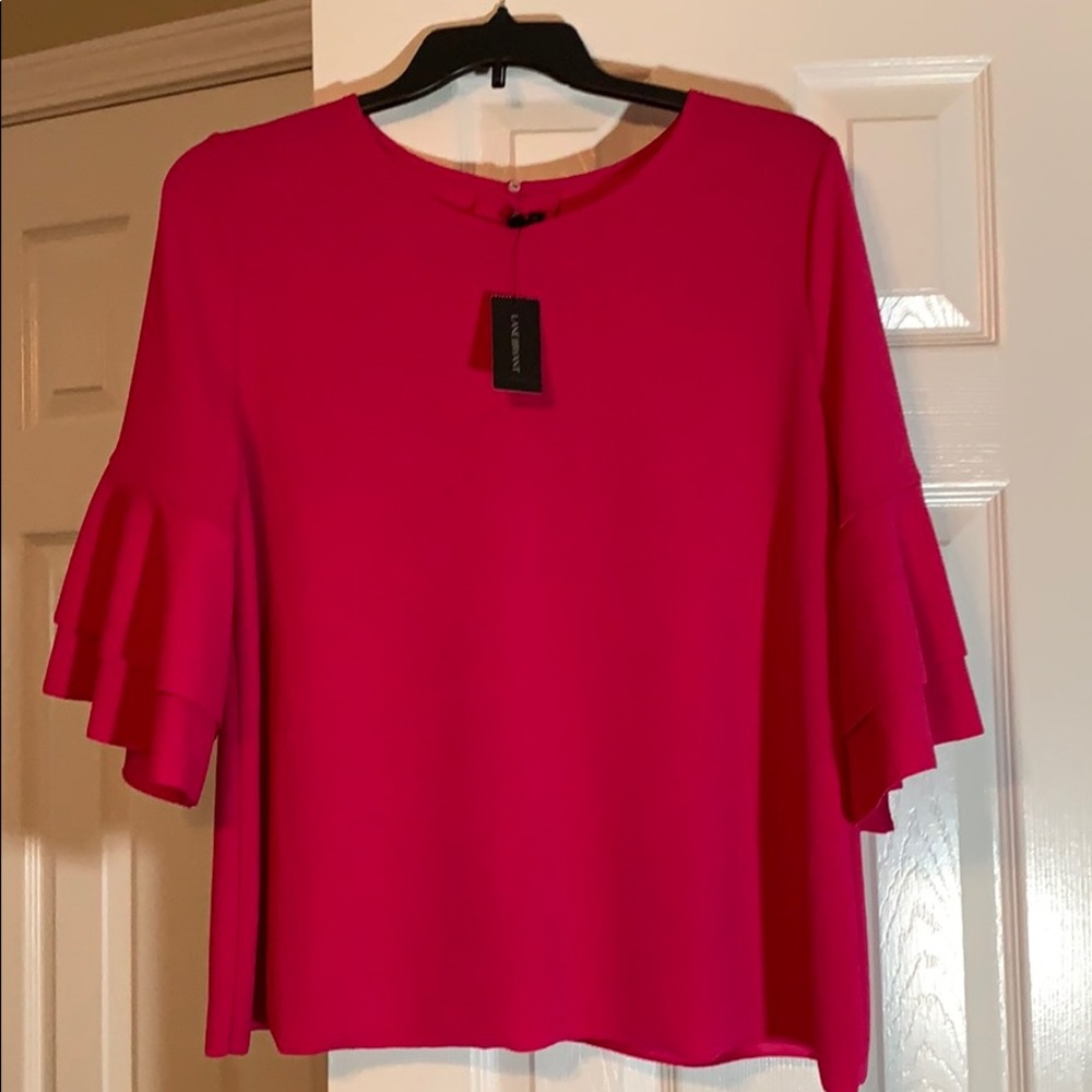 Lane Bryant flare seller dressy top 18/20 pink